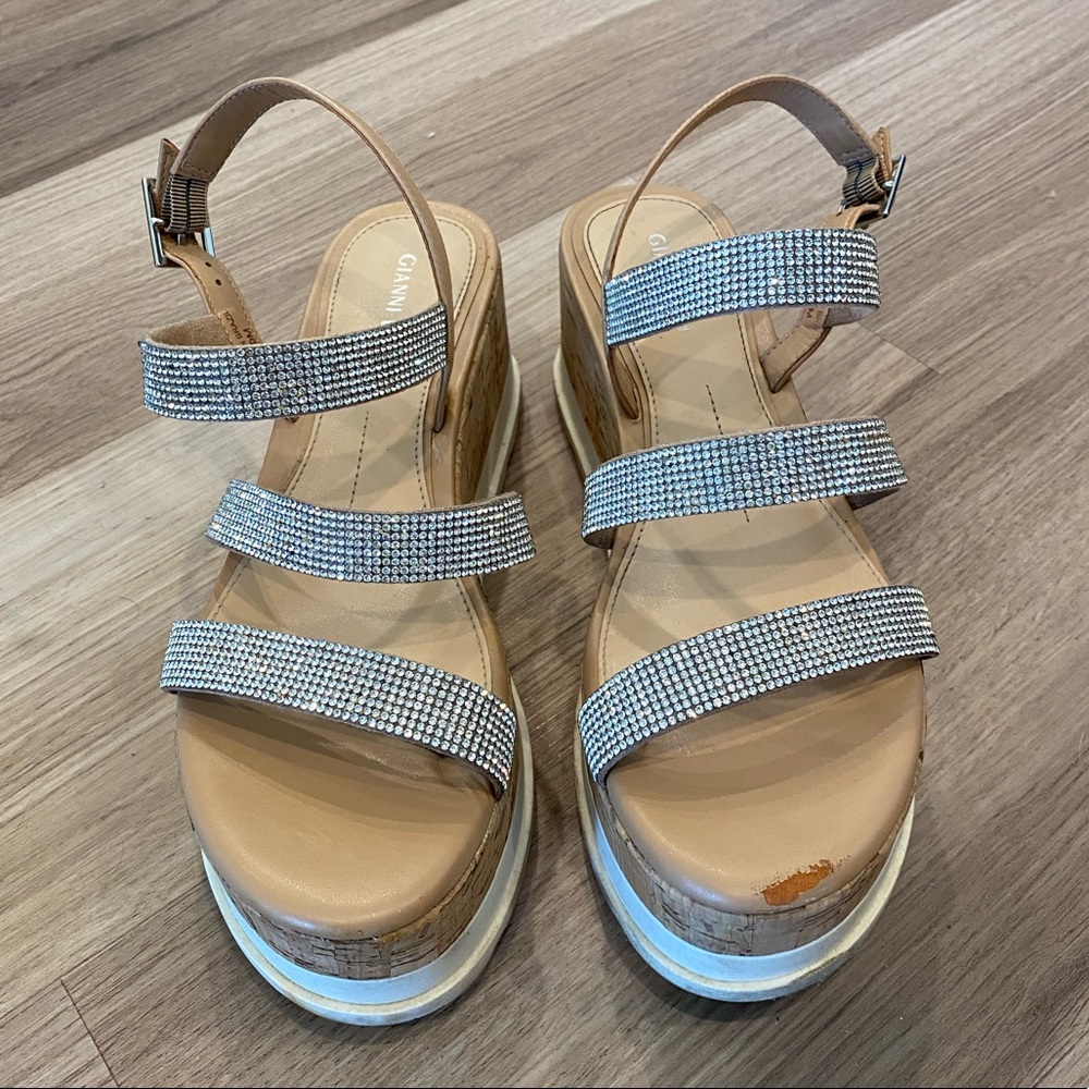 Gianni Bini Platfrom Rhinestone Sandals